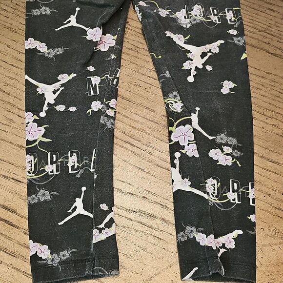 Jordan Floral Leggings Size M 10/12 - Picture 13 of 14